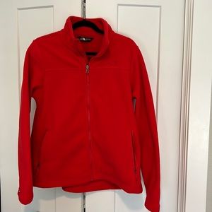 The North Face fleece jacket. Large. Red. Women’s